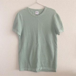 ザラ(ZARA)のZARA メンズ　ニット　半袖トップス(Tシャツ/カットソー(半袖/袖なし))