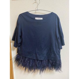 ルシェルブルー(LE CIEL BLEU)のルシェルブルー　フェザーTシャツ(Tシャツ(半袖/袖なし))