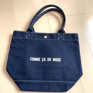 コムサデモード(COMME CA DU MODE)の最終価格　COMME CA DU MODE  キャンバスバッグ　小　紺　送料込み(トートバッグ)