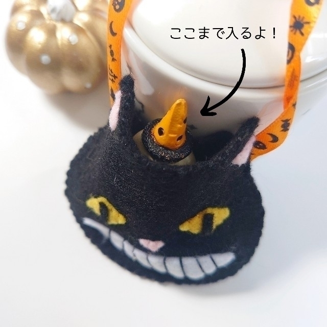 ハロウィンコスプレ 黒猫のポシェット ペット用 ぬい撮り用 ハンドメイドの通販 by AMECHIKAN【猫のハンドメイド雑貨屋】｜ラクマ