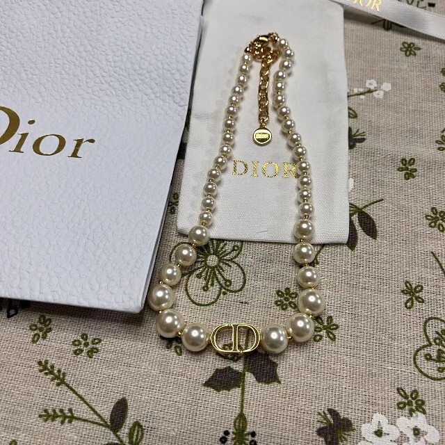 在庫一掃】 Christian Dior - DIOR クリスチャン ディオール パールチョーカー ネックレス