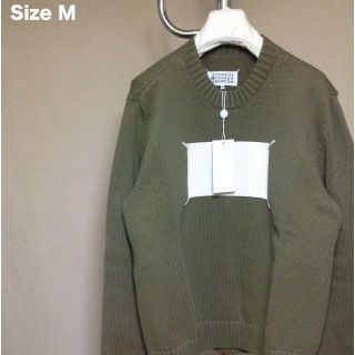 マルタンマルジェラ(Maison Martin Margiela)の新品 M 20ss マルジェラ フロントスティッチニット カーキ 1109(ニット/セーター)