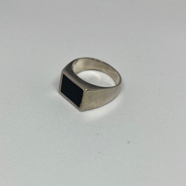 オニキス　シルバーリング レディースのアクセサリー(リング(指輪))の商品写真