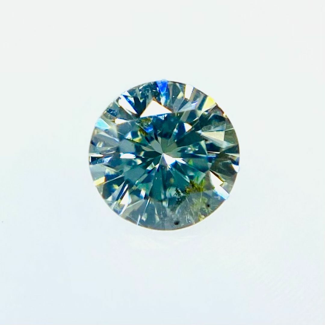 FANCY BLUE GREEN 0.102ct RD/RT1505/CGL レディースのアクセサリー(その他)の商品写真