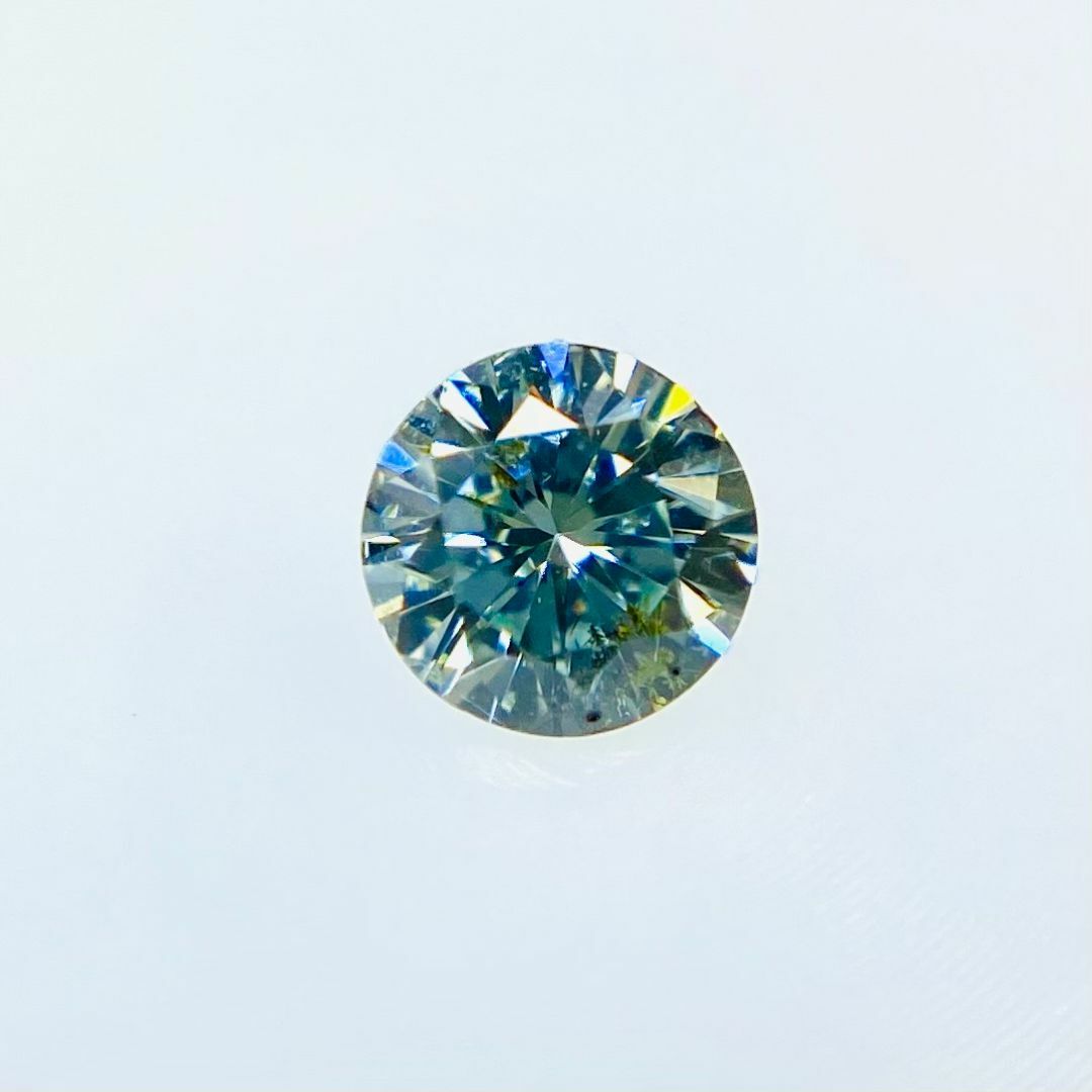 FANCY BLUE GREEN 0.102ct RD/RT1505/CGL レディースのアクセサリー(その他)の商品写真