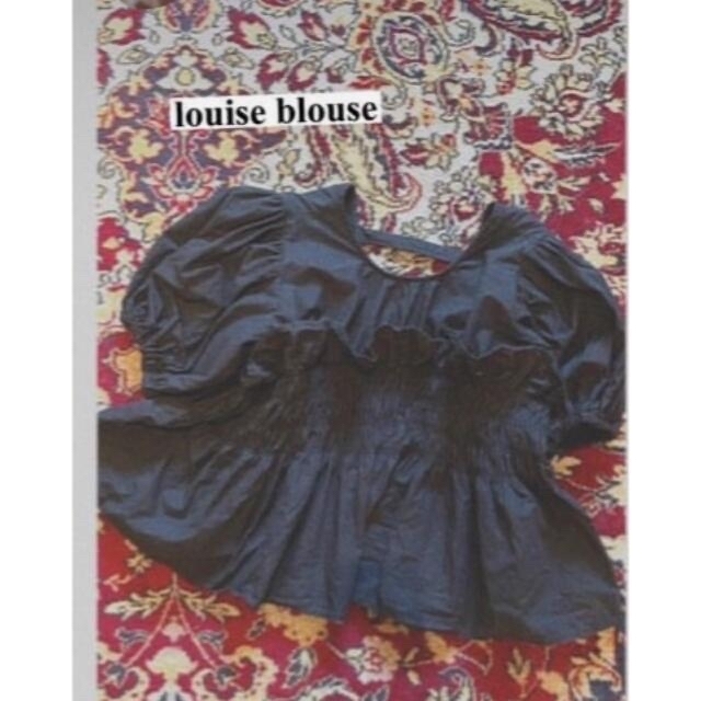 papier　Louise blouse/black