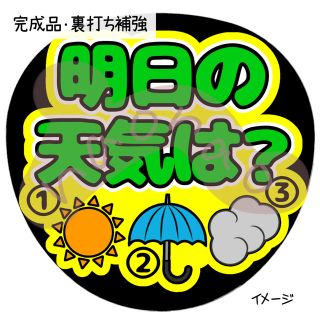 【裏打ち補強】明日の天気は？(型紙/パターン)