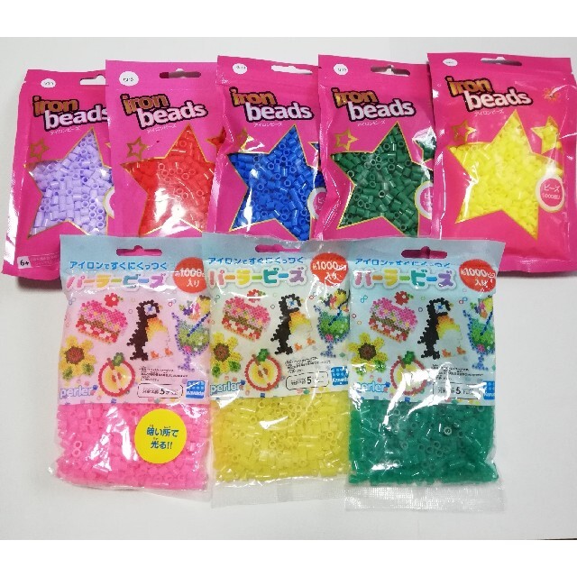 未使用 アイロンビーズ 1000ピース 8色セット 1
