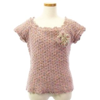 ✳️美品 ルネ バッグ付 ツイード ニットアンサンブル ピンク