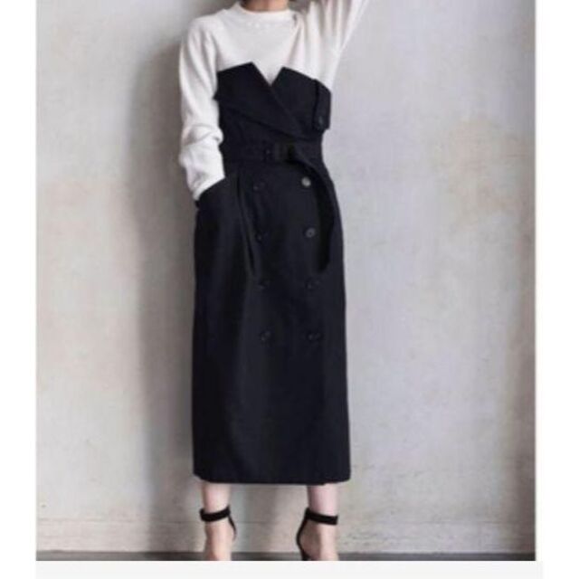 ENFOLD - ENFOLD 18aw トレンチスカート ブラックの通販 by ENFOLD - ENFOLD 18aw トレンチスカート ブラックの通販 by