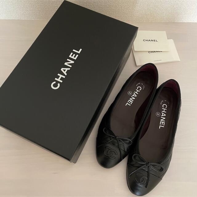 美品❤️ シャネル　CHANEL マトラッセ  バレエ シューズ 35.5