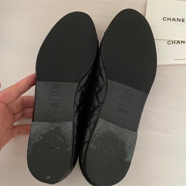 美品❤️ シャネル　CHANEL マトラッセ  バレエ シューズ 35.5