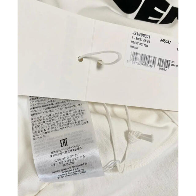 Jil Sander - 22AW【新品】JIL SANDER ロゴ プリント コットン Tシャツ