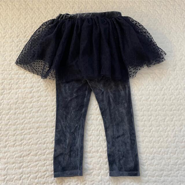 PETIT BATEAU(プチバトー)のプチバトー♡チュール付レギンス　36m95cm キッズ/ベビー/マタニティのキッズ服女の子用(90cm~)(パンツ/スパッツ)の商品写真