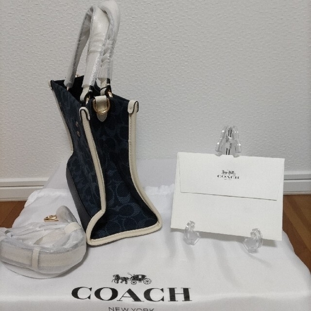 COACH コーチ デンプシー トートバッグ ハンドバッグ デニム ジャガー