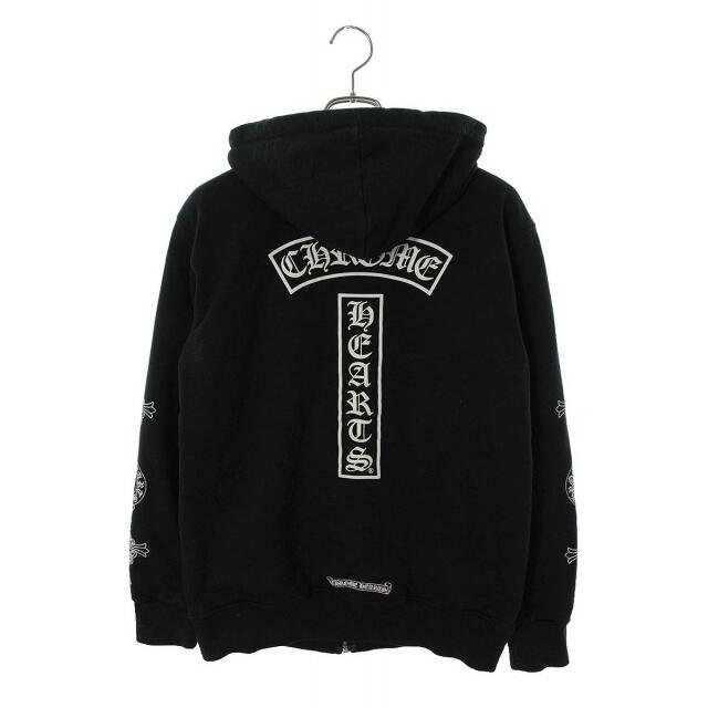 クロムハーツ SWTSHRT HD ZIP/ジップパーカー ロゴバックプリントジップアップパーカー メンズ M