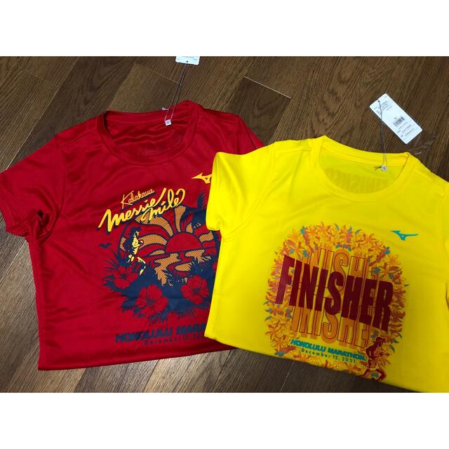 MIZUNO(ミズノ)のホノルルマラソンTシャツ2枚女性用 レディースのトップス(Tシャツ(半袖/袖なし))の商品写真