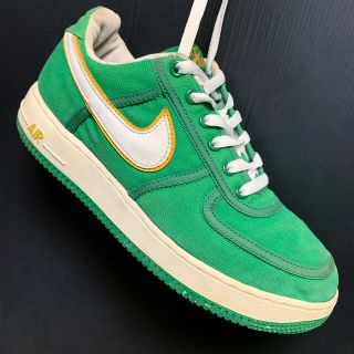 ナイキ(NIKE)のAIR FORCE1 LOW  CANVAS CLASSICGREEN 2004(スニーカー)