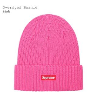 シュプリーム(Supreme)の22SS SUPREME OVERDYED BEANIE “PINK“(ニット帽/ビーニー)