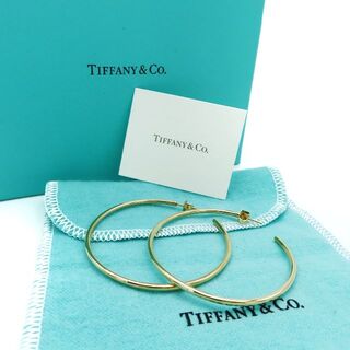 ティファニー(Tiffany & Co.)の未使用 希少 ティファニー ラージ イエローゴールド フープ ピアス HM10(ピアス)