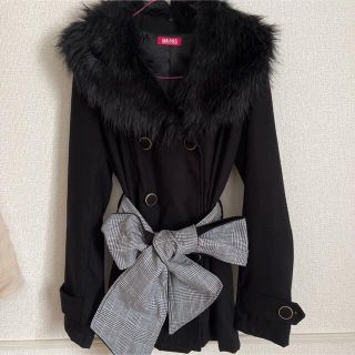 新特別価格版 ☆MA*RS☆ブラック☆ファーコート☆黒☆BLACK☆ふわふわ