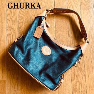 希少/ GHURKA グルカ : ショルダーバッグ ネイビー(ショルダーバッグ)