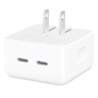 アップル(Apple)のApple純正 デュアルUSB-Cポート搭載35Wコンパクト電源アダプタ 未使用(バッテリー/充電器)