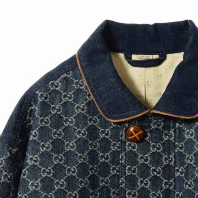 GUCCI - GUCCI エコ ウォッシュド オーガニックデニム ボンバー GUCCI - GUCCI エコ ウォッシュド オーガニックデニム ボンバー