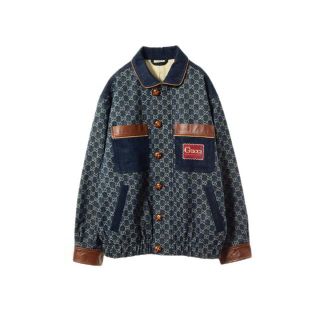 グッチ(Gucci)のGUCCI エコ ウォッシュド オーガニックデニム ボンバージャケット(ブルゾン)