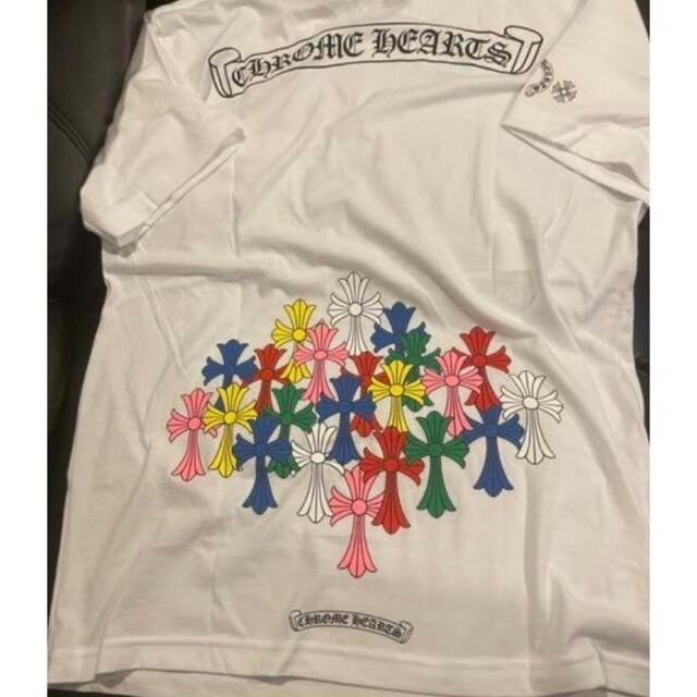 Chrome Hearts(クロムハーツ)のクロムハーツ　マルチカラークロス　Tシャツ　Lサイズ メンズのトップス(Tシャツ/カットソー(半袖/袖なし))の商品写真