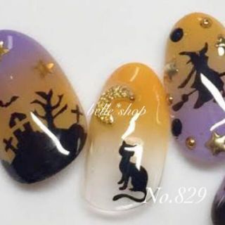 No.829 ハロウィーンネイルシール＊イベントございます𓂃🍒(ネイル用品)