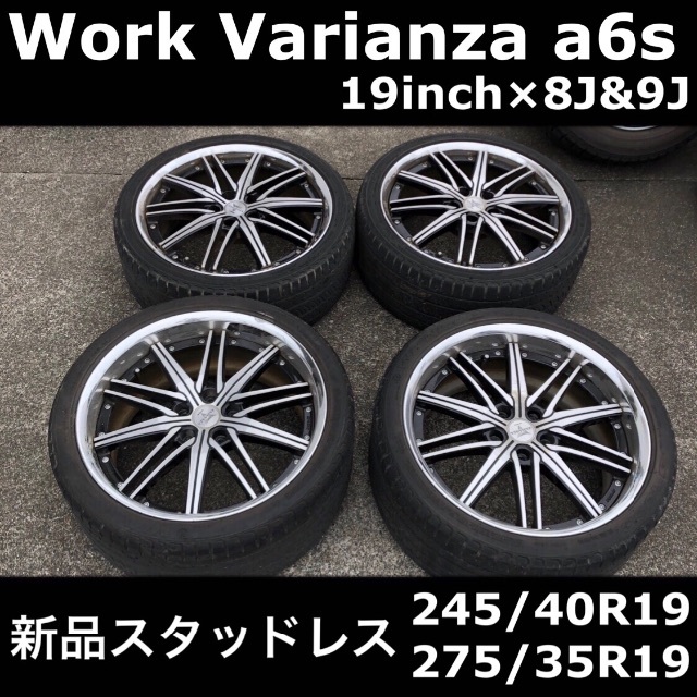 Goodyear - 【19インチ】WORK 中古 ホイール & 新品 Goodyear - 【19インチ】WORK 中古 ホイール & 新品