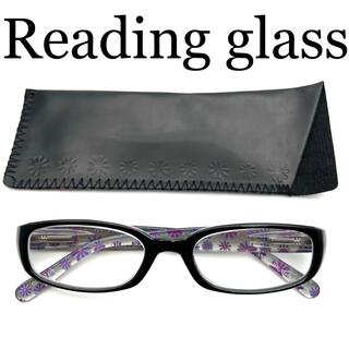 アウトレット！シンプルなブラックフレーム　ダテメガネのようなおしゃれな老眼鏡(サングラス/メガネ)