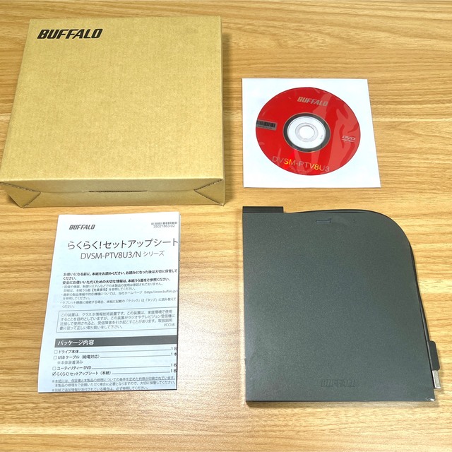 Buffalo(バッファロー)のBUFFALO　 外付け DVD/CDドライブ  スマホ/家電/カメラのPC/タブレット(PC周辺機器)の商品写真