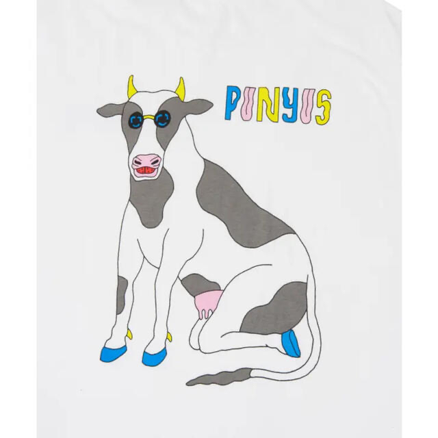 PUNYUS(プニュズ)のPUNYUS  COWビッグTシャツ　ピンク　サイズ4  レディースのトップス(Tシャツ(半袖/袖なし))の商品写真