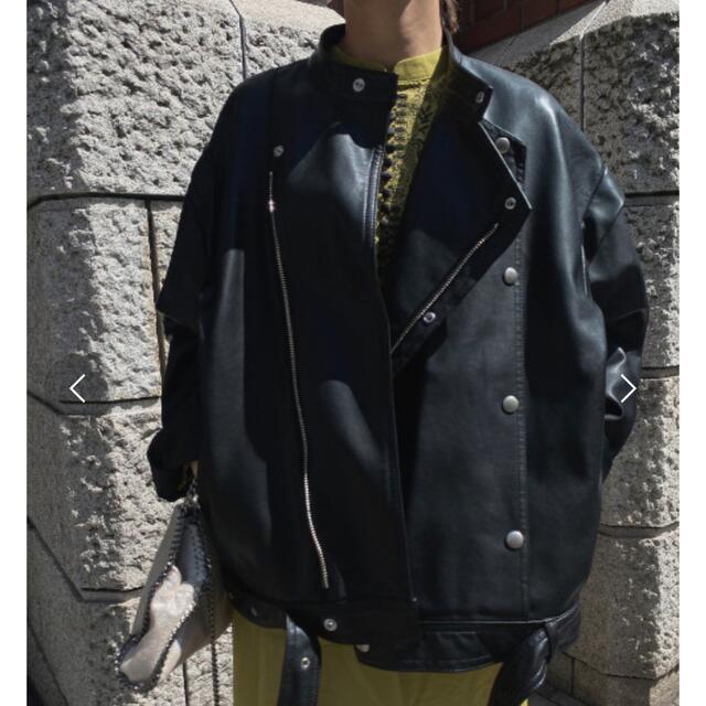 AMERI レトロフェイクレザージャケット
