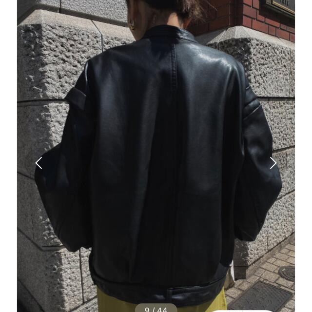 AMERI レトロフェイクレザージャケット_画像2