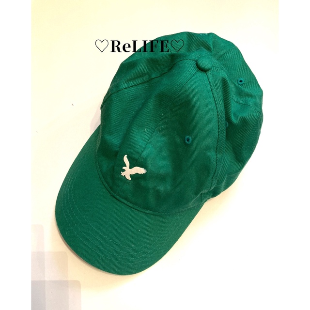 American Eagle(アメリカンイーグル)のキャップ　ハット　帽子　グリーン　緑　男女兼用　アメリカンイーグル メンズの帽子(キャップ)の商品写真