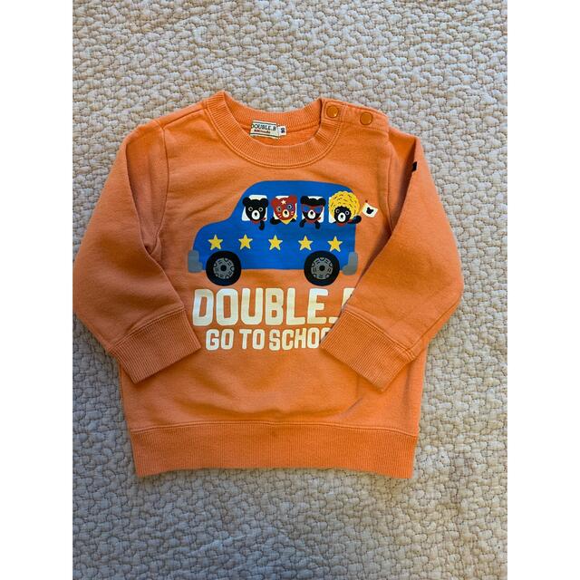 DOUBLE.B(ダブルビー)のミキハウス　ダブルビー　スウェット　90 キッズ/ベビー/マタニティのキッズ服男の子用(90cm~)(Tシャツ/カットソー)の商品写真