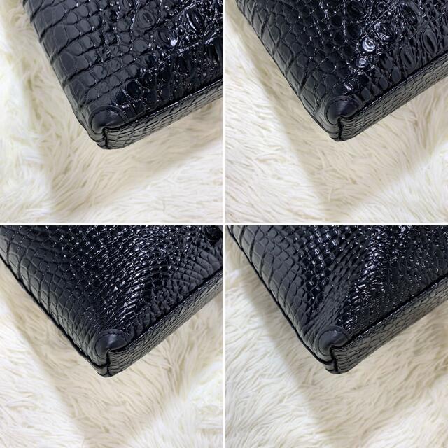新品同様✨高級✨ボリーニ クロコダイル 2way ハンドバッグ ショルダーバッグ