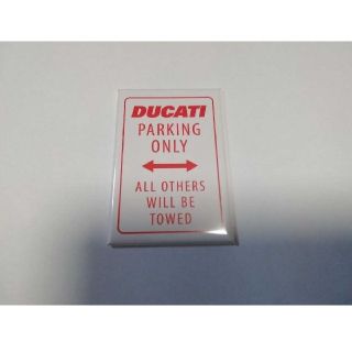 ドゥカティ(Ducati)のA06 「イタリア品」ドゥカティ マグネット パーキングオンリー(その他)