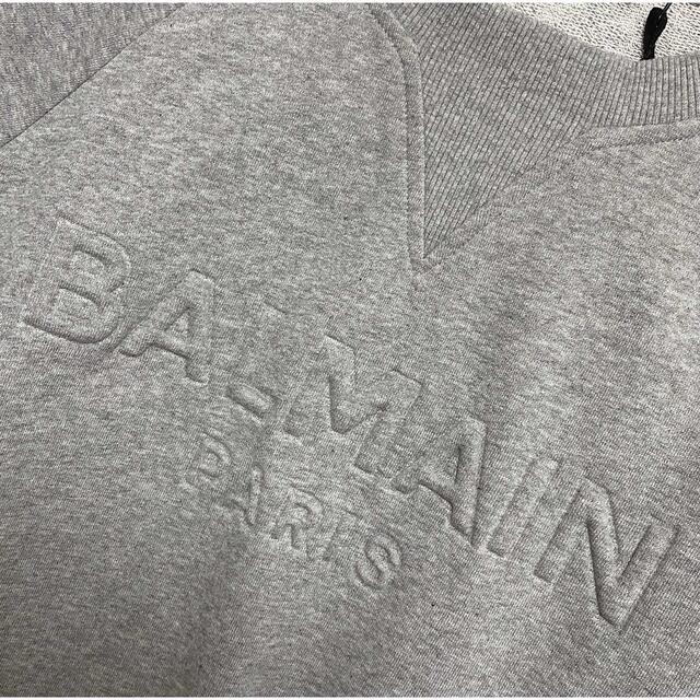 新品未使用 バルマン BALMAIN ラグランスウェット Gray size/S