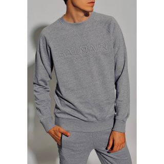 バルマン(BALMAIN)の新品未使用 バルマン BALMAIN ラグランスウェット Gray size/S(スウェット)