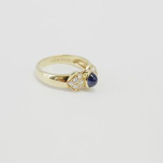 Christian Dior - Christian Dior サファイアリング メレダイヤD0.08ct ... Christian Dior サファイアリング メレダイヤD0.08ct ヴィンテージ リング・指輪 K18YG