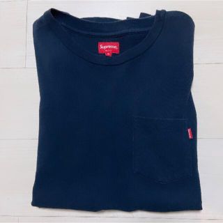 シュプリーム(Supreme)のsupreme ポケT 半袖　ネイビー　XL(Tシャツ/カットソー(半袖/袖なし))