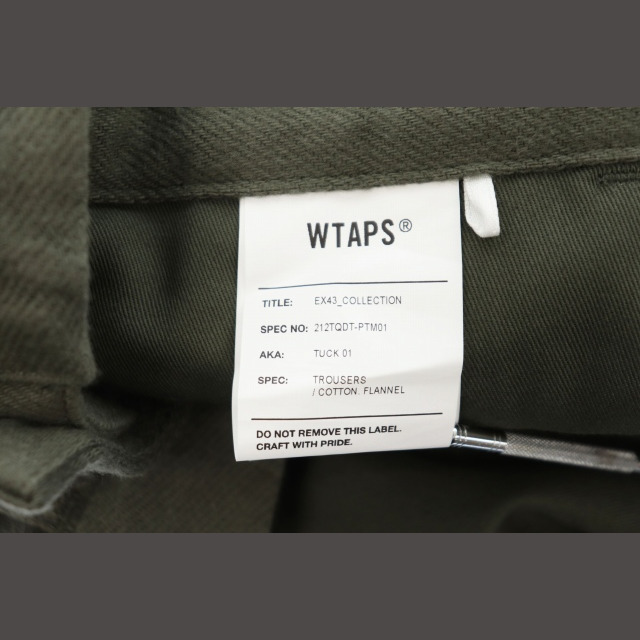 W)taps(ダブルタップス)のダブルタップス WTAPS タック トラウザー コットン フランネル パンツ メンズのパンツ(スラックス)の商品写真