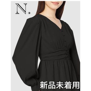 エヌナチュラルビューティーベーシック(N.Natural beauty basic)の【新品未着用】N. ナチュラルビューティーベーシック　エヌ　Vネックブラウス(シャツ/ブラウス(半袖/袖なし))