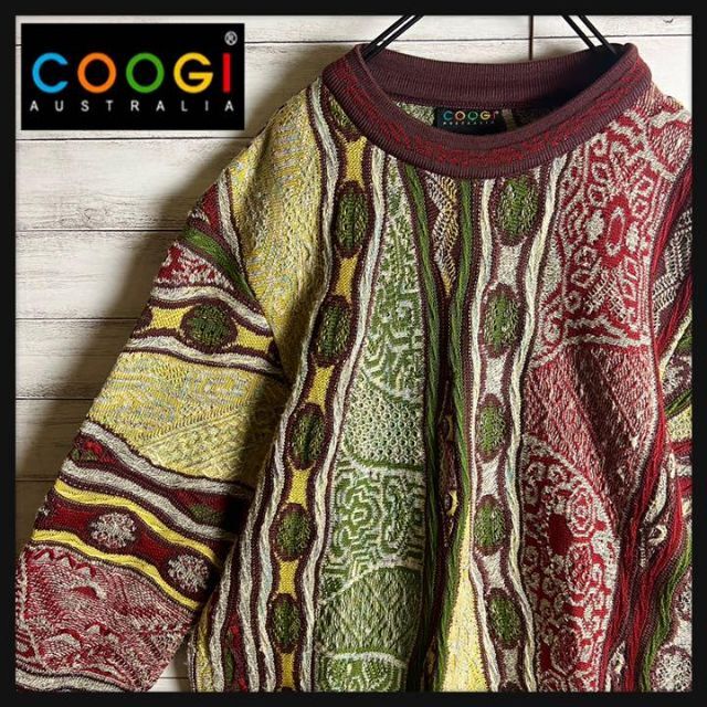 【激レア】coogi クージー 編込み ニット 即完売モデル 希少 入手困難