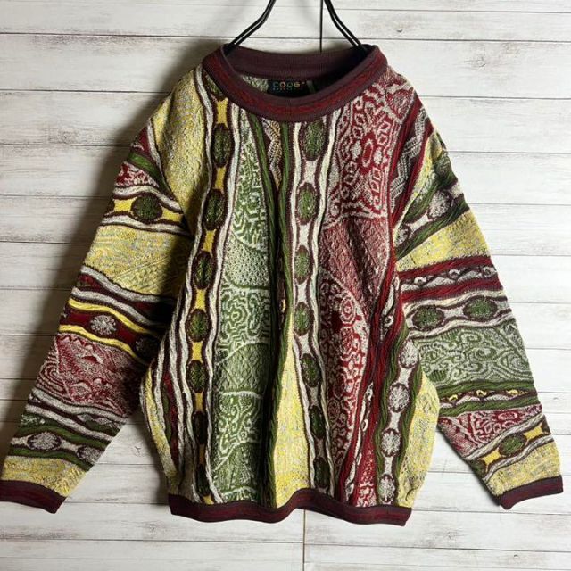 【激レア】coogi クージー 編込み ニット 即完売モデル 希少 入手困難 1