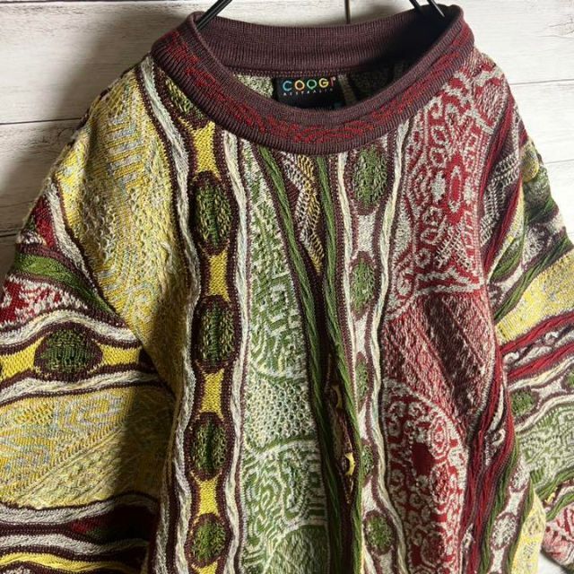 【激レア】coogi クージー 編込み ニット 即完売モデル 希少 入手困難 4